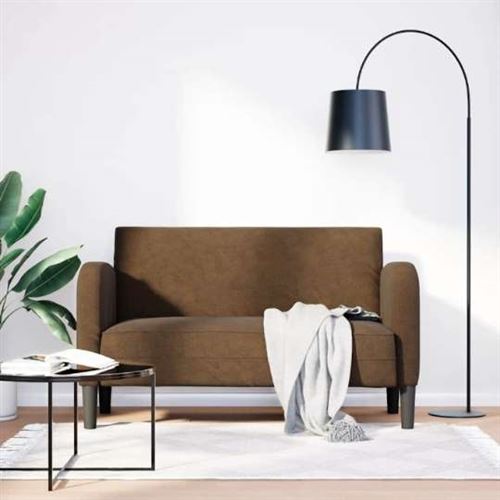 vidaXL Canapé causeuse marron 110 cm similicuir4100541