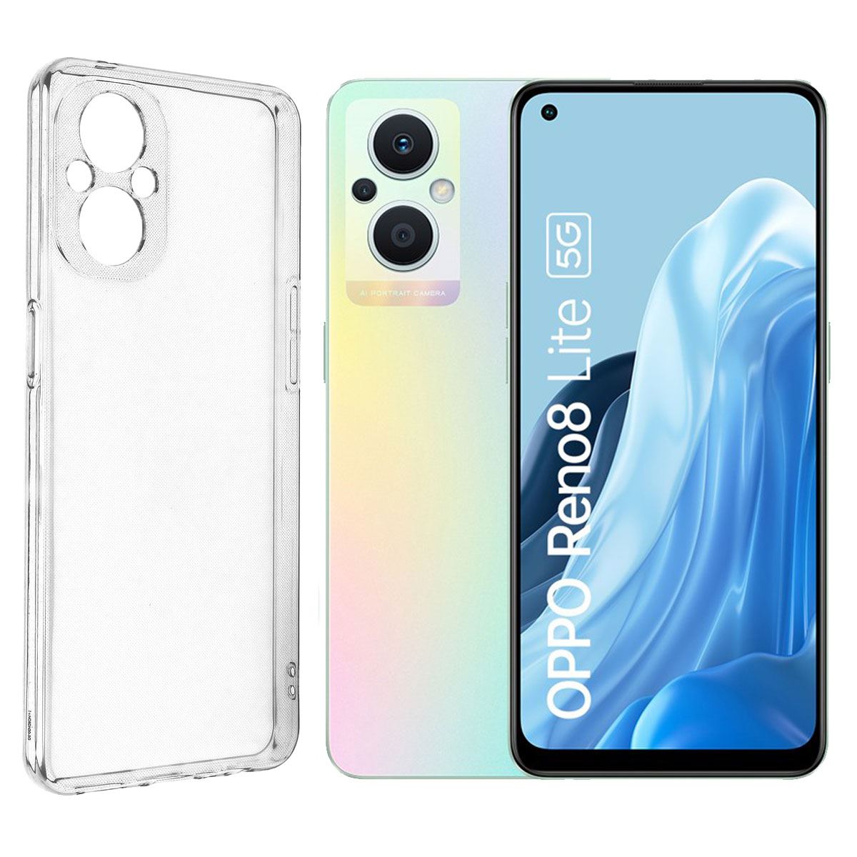 Pack Accessoires Oppo Reno 4 Pro 5G - Coque Silicone Transparente + 2 Verres Trempés