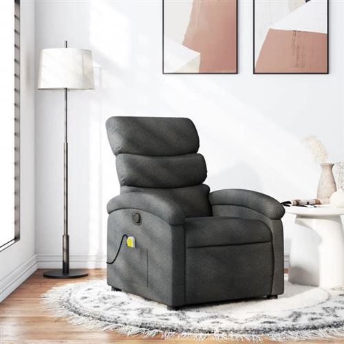 Non Communiqué Gris Vidaxl Fauteuil De Massage, Relaxation Tissu Foncé