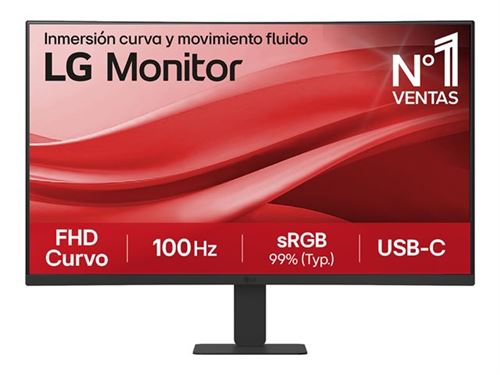 LG - 27U421A-B - Écran PC - 27 pouces - Full HD - 100 Hz - Incurvé - Image 2