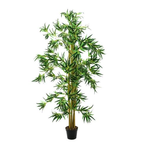 EUROPALMS Bambou multi tronc, plante artificielle, 210cm
