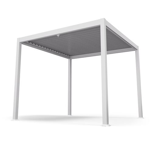 Blumfeldt Luminahaven - Gazebo Da 3x3 M, Tetto A Lamelle In Acciaio Zincato, Protegge Dal Sole, Dalla Pioggia E Dal Vento