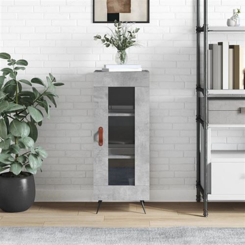 vidaXL - Buffet - 34,5x34x90 cm - Gris Béton - Image 3