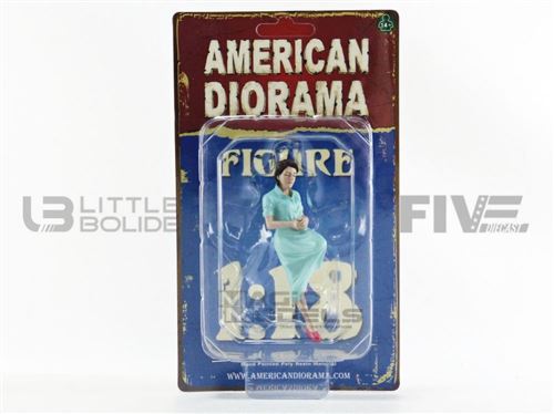 Voiture Miniature de Collection AMERICAN DIORAMA 1-18 - FIGURINES Sitting Lovers II - Blue - 38231