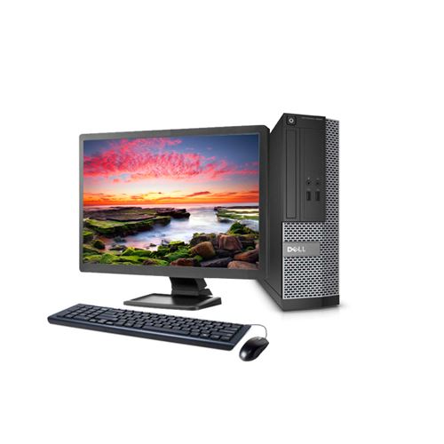 Unité centrale Dell 3020 SFF - Core i3 - RAM 8Go - SSD 120Go - Windows 10 - Ecran 22 - Reconditionné