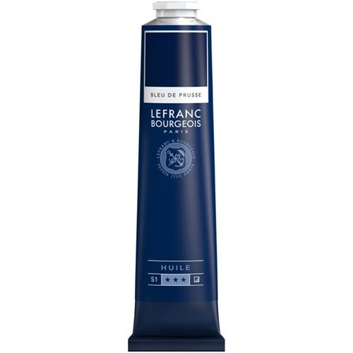 Peinture à l'huile en tube bleu de prusse 150ml - Lefranc & Bourgeois