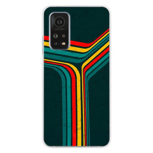 Coque en silicone imprimée compatible Xiaomi Mi 10T Mi 10T Pro Retro lines