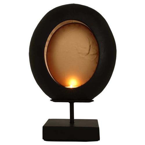 Lesli Living Bougeoir ovale sur pied 21x9x32,5 cm