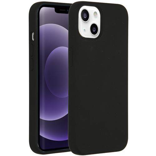 Accezz Protect Series Liquid - Coque de protection pour téléphone portable - avec MagSafe - silicone - noir - pour Apple iPhone 13