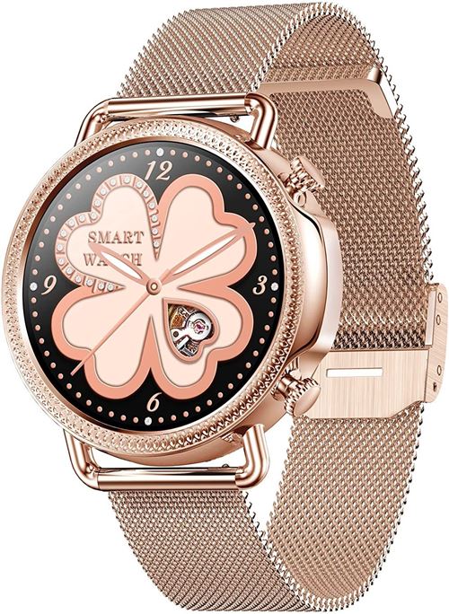 CHRONUS Montre Connect&eacute;e  ZX17 Femmes-Rose-