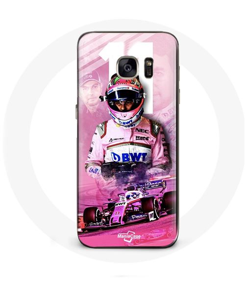 Coque pour Samsung Galaxy S6 Formule 1 Sergio Pérez Pilote de F1 Rose Maniacase