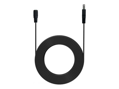 Ezviz - Rallonge de câble d'alimentation - prise CC 5,5 mm (M) pour prise CC 5,5 mm (F) - 5 m - noir