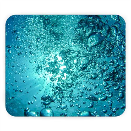 Tapis de souris Bulle d'air sous l'eau abstrait decoration / mer