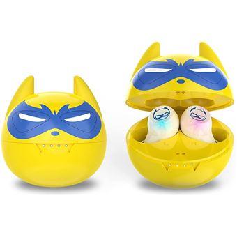 Écouteurs Bluetooth avec Double Microphone et Commande Tactile Écouteurs Sans Fil Écouteurs(Jaune)-Chronus - 1