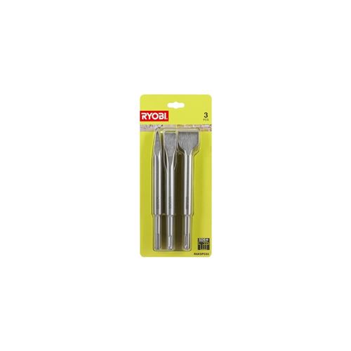 Ryobi Kit 3 Burins Sds+ (1 Pointe, 1 Plat, 1 Beche) Rakspc03 - Image 4