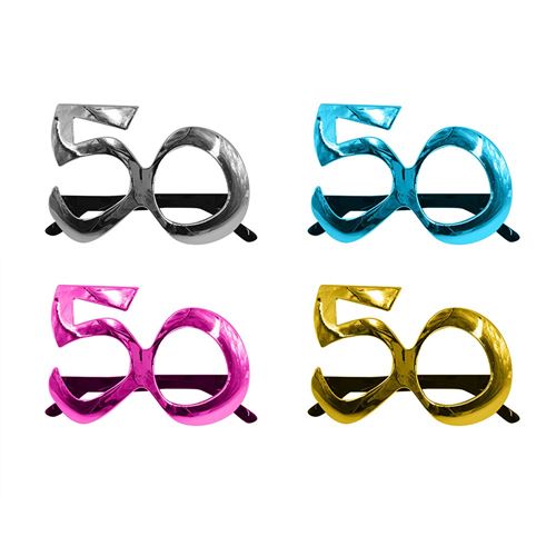 monture lunettes anniversaire 50 ans couleur métal - Modèle aléatoire - LUNAM05