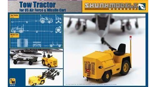 Usaf Harlon Tow Tractor W/ Missile Trail - 1:48E - Skunkmodel Workshop