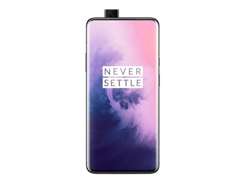 OnePlus 7 Pro - 4G smartphone - double SIM - RAM 6 Go / Mémoire interne 128 Go - écran OEL - 6.67"" - 3120 x 1440 pixels (90 Hz) - 3 x caméras arrière 48 MP, 8 MP, 16 MP - front camera 16 MP - gris miroir État correct - N/A reconditionné disponible sur Fnac