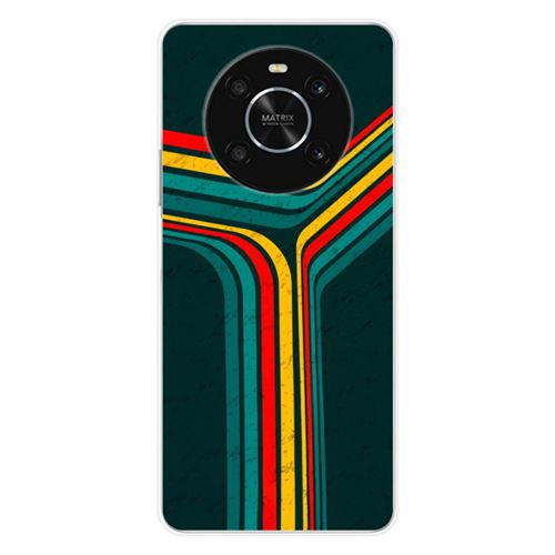 Coque en silicone imprimée compatible Huawei Honor X9 4G Retro lines