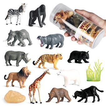 Figurines d'animaux sauvages réalistes, jouets d'animaux de la
