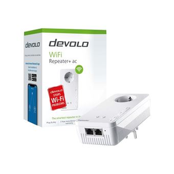 Beschuldiging groef vragen devolo WiFi Repeater+ ac - Wi-Fi signaalversterker - Wi-Fi 5 - 2.4 GHz, 5  GHz - 196 - 250 V wisselstroom - Fnac.be - Wi-Fi repeater