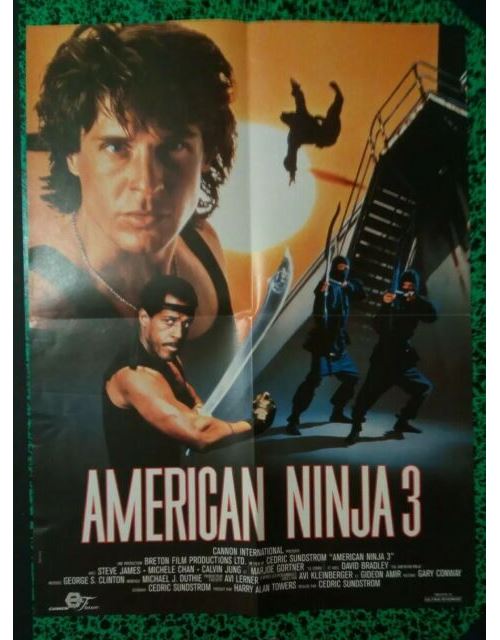 American Ninja 3 - Steve James - 40x60cm - Affiche de cinéma originale pliée