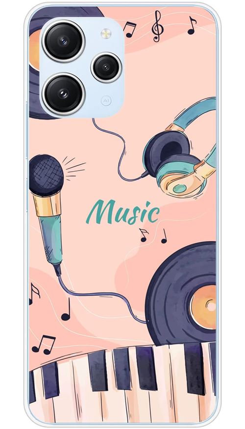 Coque en silicone imprimée compatible Xiaomi Redmi 12 4G Redmi 12 5G Accords en couleur