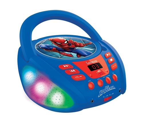 Joom Lexibook Lecteur Cd Bluetooth Spider-Man Avec Effets Lumineux Bleu - Image 4