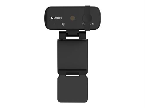 Sandberg USB Webcam Pro+ 4K - Webcam - couleur - 8 MP - 3264 x 2448 - Focale fixe - audio - USB 2.0