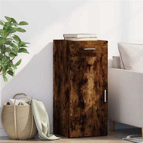 VIDAXL - Buffet - 40x42,5x93 cm - Chêne Fumé - Image 3