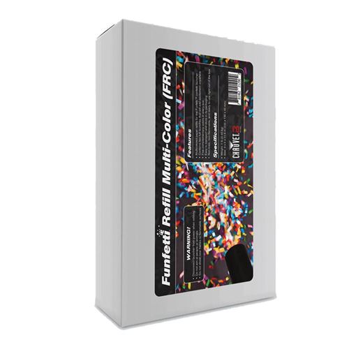 CHAUVET - FUNFETTI REFILL COLOUR - Recharge confettis pour lanceur Funfetti Shot