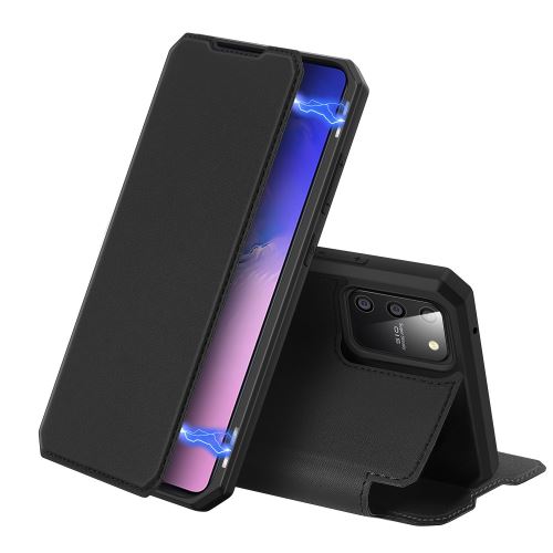 Etui en PU flip auto-absorbé noir pour votre Samsung Galaxy S10e