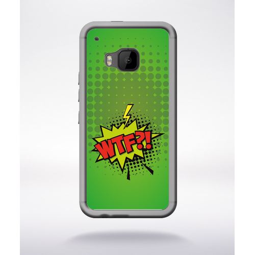 Coque Wtf Fond Vert Compatible Htc One M9 Transparent