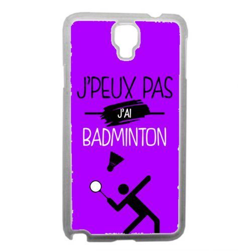 Coque transparente galaxy note 3 neo j peux pas j ai badminton 7