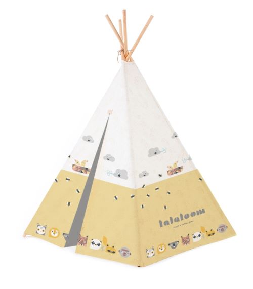 LALALOOM - Boutique indienne SAVANAH TIPI coton jaune