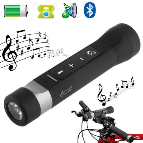 22€01 sur Lampe Torche Vélo Enceinte Bluetooth Chargeur Multifonctions 4 En  1 Noir - Yonis - Torches - Achat & prix