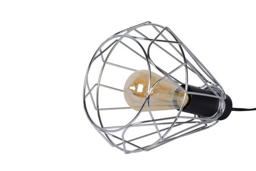 Lucide KYARA - Lampe De Table - Ø 20 cm - Chrome