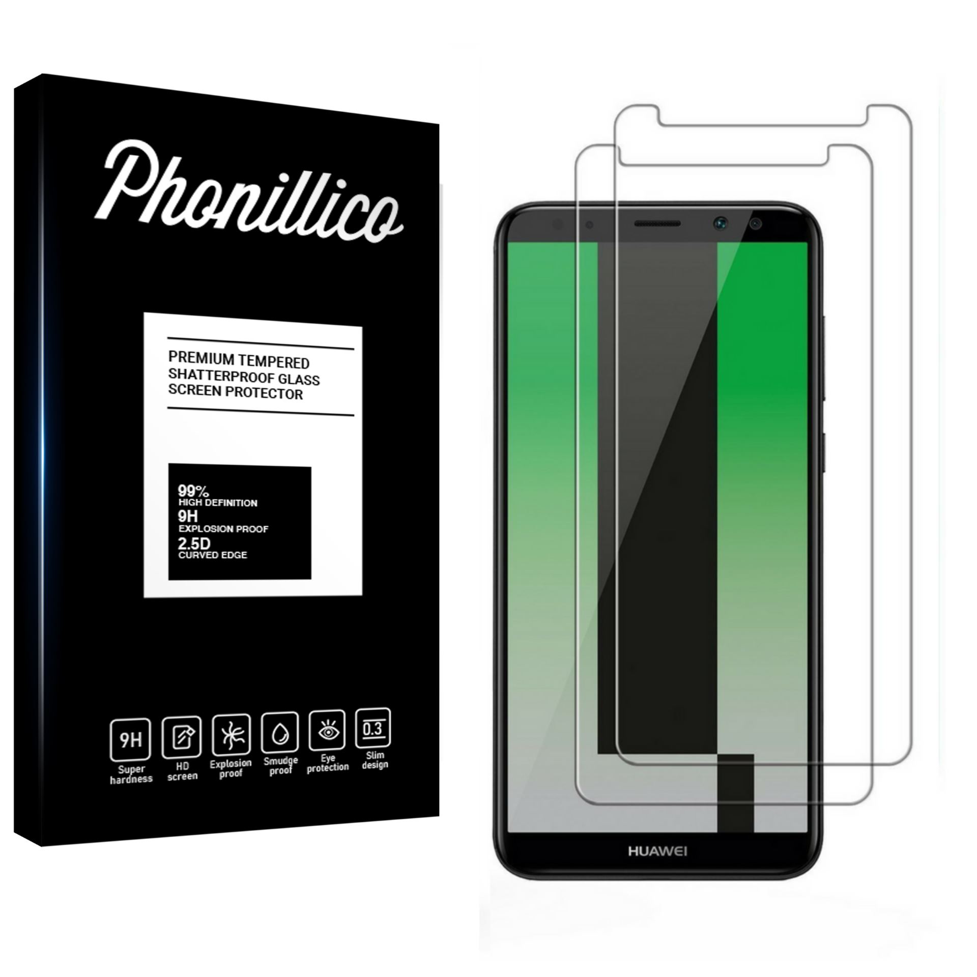 Protection écran Verre Trempé 9H Pour Huawei Mate 10 Lite - Film Sous Blister, Transparent