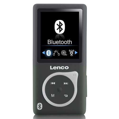 Lecteur MP3 MP4 Bluetooth 8GO Xemio 768 Lenco avec emplacement carte SD gris