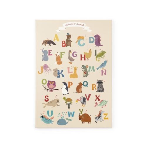 TANUKI Toile tendue Alphabet - 70x50 cm