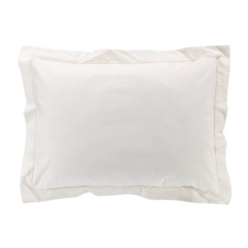Taie d'oreiller 50 x 70 cm en percale uni 78 fils Naturel