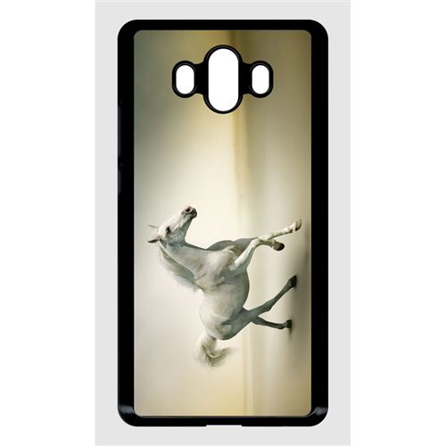 Coque huawei mate 10 cheval blanc en course