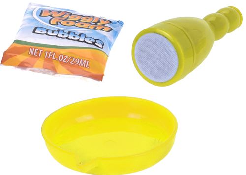 Free and Easy set de soufflage de bulles d'air en 3 parties jaune