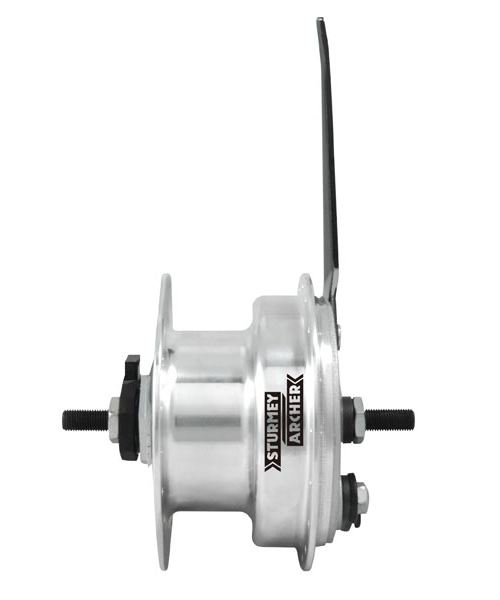 Sturmey Archer XL-FDD Moyeu de Frein Avant à Tambour Dynamo 36h 90mm Argent