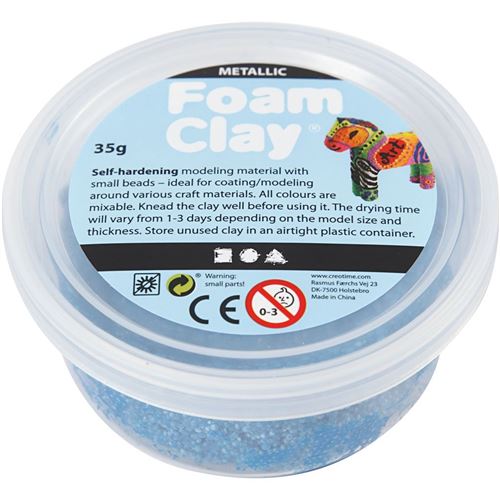 Foam Clay argile bleu métallisé 35 grammes (788810)