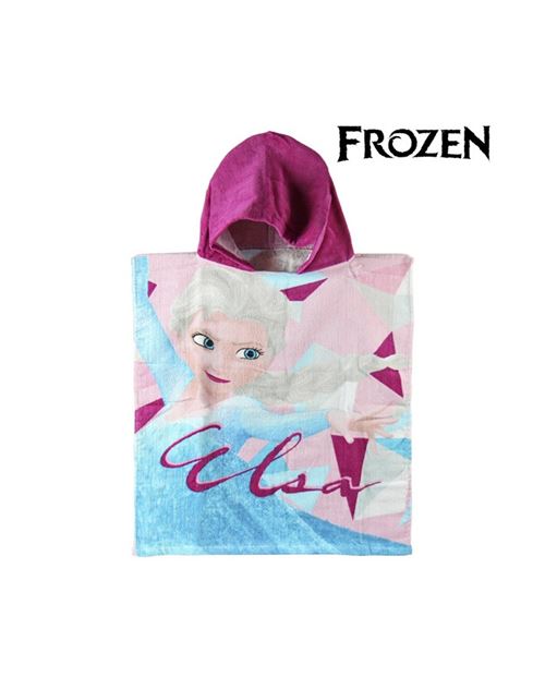Serviette-poncho a capuche frozen