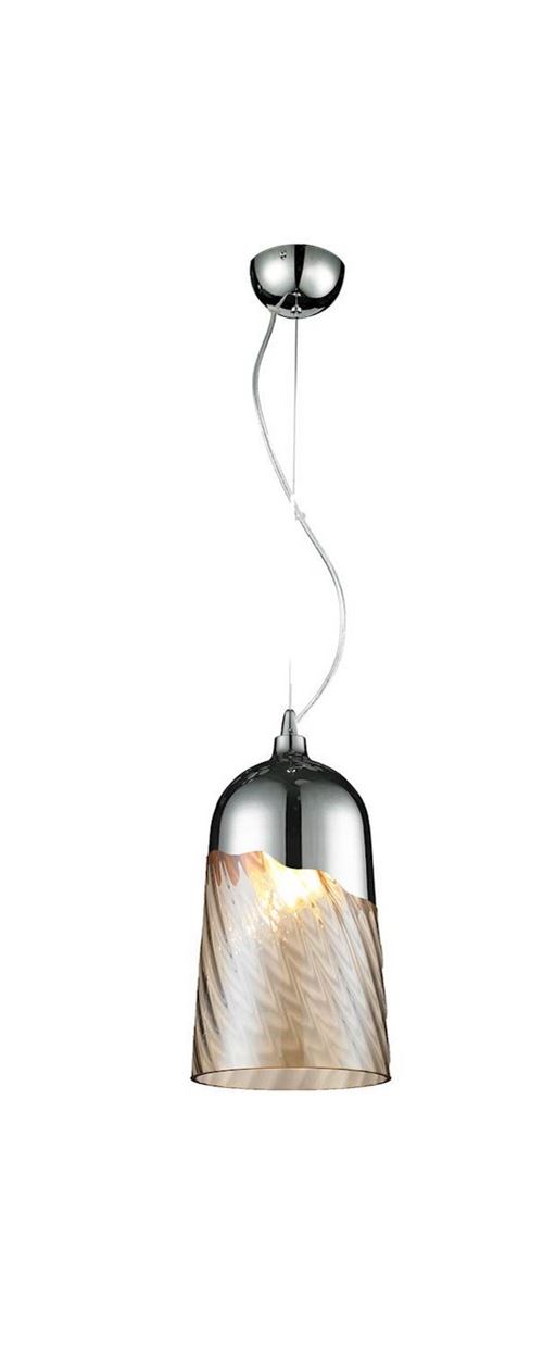 Paris Prix - Lampe Suspension Verre daga 18cm Tranparent