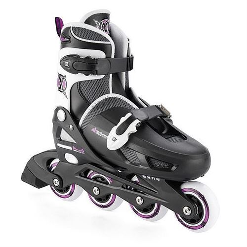 Xootz Patins à roues alignées Quad noir / violet taille junior 30-34