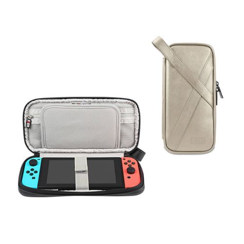 Housse de Protection PU sac pour Nintendo Switch - Or