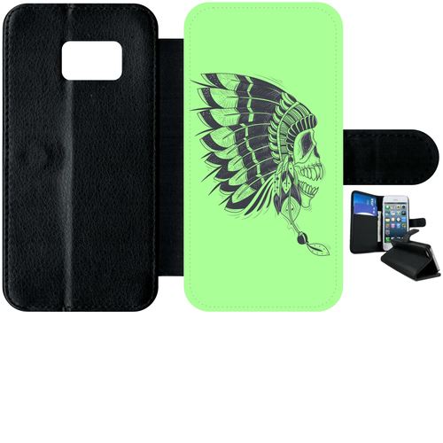 Etui À Rabat Samsung Galaxy S7 Indien Vert